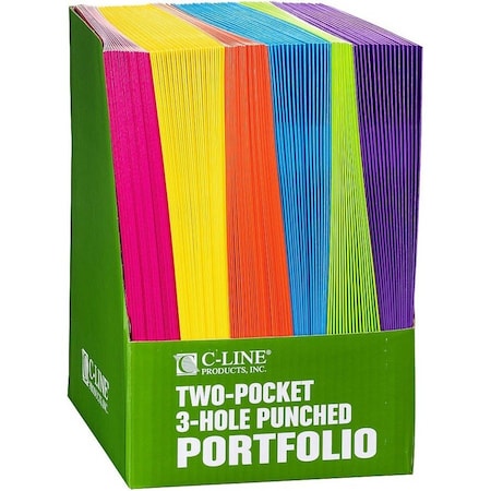 C-Line Products 2-Pocket Laminated Paper Portfolios, PK18 06300