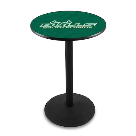 Holland Bar Stool Co 36" Blk Wrinkle South Florida Pub Table, 36" dia. Top L214B3636SouFla