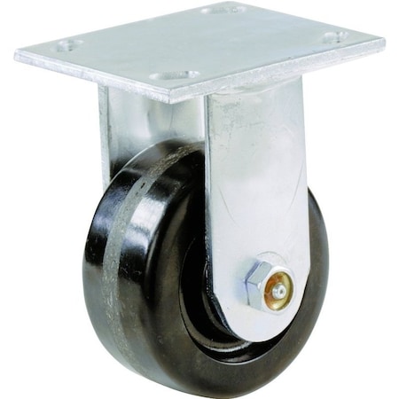 Shepherd Hardware Rigid Caster, 6 in Dia Wheel, Phenolic Wheel, 840 lb 9775