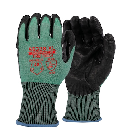 Firm Touch ANSI Cut A8, ABR 5, PUN 4, Standard 15G XS, 12PK S5338 XS