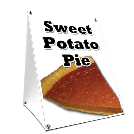 Signmission Sweet Potato Pie, 36 Inch x 24 Inch A-frame Yard Sign, Plastic Sign SBC-2436-Sweet Potato Pie