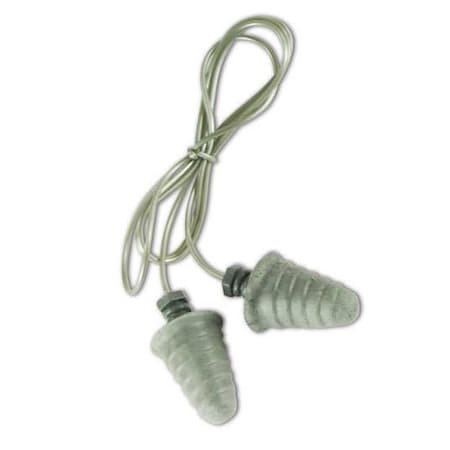 3M Peltor E-A-R Reusable Foam/Thermoplastic Earplugs, Cone Shape, 32 dB, Gray, 120 PK 10093045929525
