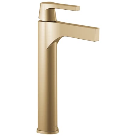Delta Zura Single Handle Vessel Bathroom Faucet In Champagne Bronze 774-CZ-DST