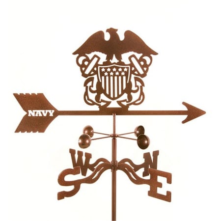 Ez Vane Navy Weathervane with Post Mount EZ1709-PT