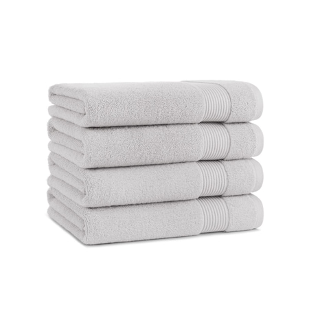 Arkwright Home Host & Home Bath Towel 27x54 Light Grey - Pack of 4, 4PK BT-HH2754-15-LGY
