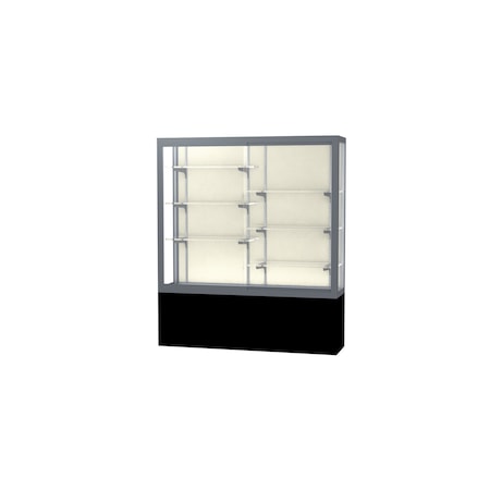 Ghent Display Case 60x66x16, Plaque, Satin 13405-PB-SN