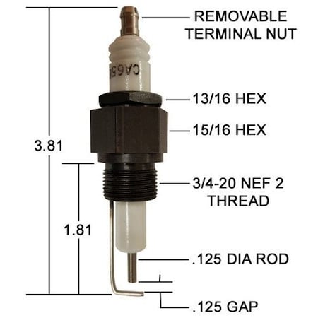Crown Engineering Crown Igniter Replaces I-75-6 CA656