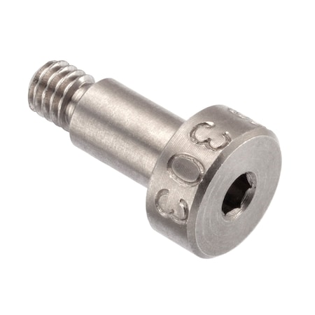 Ampg Shoulder Screw, 18-8 SS, M4x0.7mm, 8mm L, 5g6g Thr Sz, 4.5mm Thr Lg, 8mm Shoulder Lg STR601M5X8