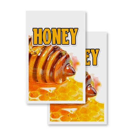 Signmission Honey, Vinyl Decals Only 24 Inch x 36 Inch, Vinyl Decal, 2PK DSB-2436-2PACK-Honey