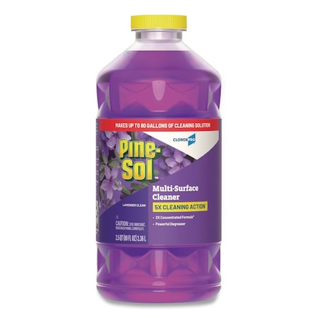Pine-Sol Multi-Surface Cleaner, Bottle, 80 oz, Lavender Clean 60608EA
