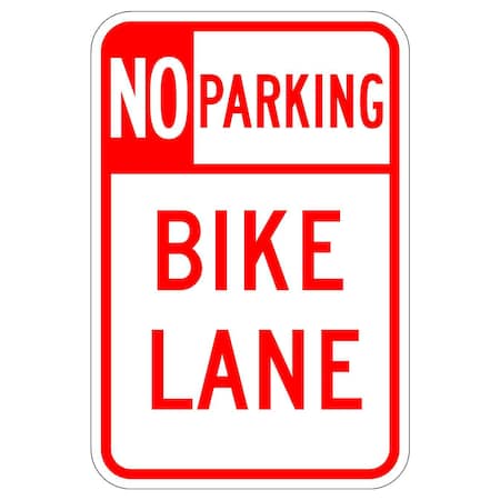 Sign Solutions Usa Parking Sign, 12 in W, Aluminum Sign, White DUS10HWT1218R7-9