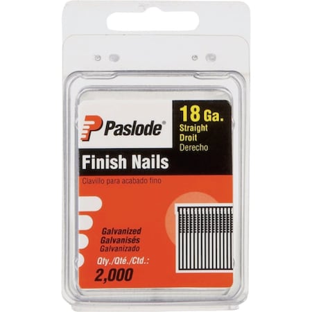 Paslode 1-1/2'' 18-Gauge Galvanized Straight Brad Nails, 2000 Ct. 650214