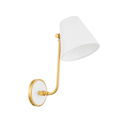 Mitzi Zoe Feldman X Georgann 1 Light Wall Sconce 24.5 In. Aged Brass/Soft White H891101-AGB/SWH