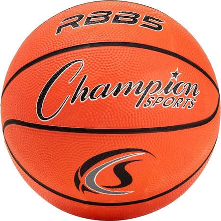 Champion Sports Mini Rubber Basketball, Orange, Size 3, PK3 RBB5