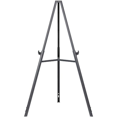 Bi-Silque MasterVisi, Quantum Heavy Duty Display Easel, 35.62in - 61.22inh, Plastic, Black FLX11404