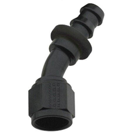 Fragola 203008-BL 30 deg 8000 Series Push-Lock -08 AN Race Hose End, Black FRG203008-BL