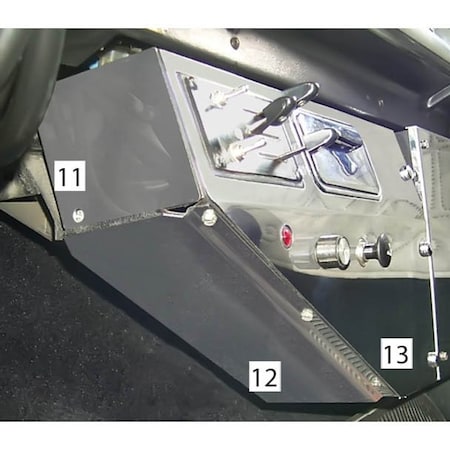 Replacement For Peterbilt 359 Year 1980 Stainless Steel Heater Control Trim W/ Indicator Light Hole