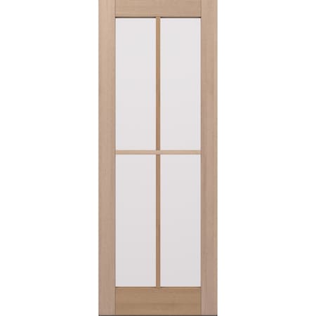 Doornmore G104, 37.75" x 98" ( 36" Door) Right Hand, Mahogany SDL 4 Lite Exterior Door G104-SW-3696_1_RI