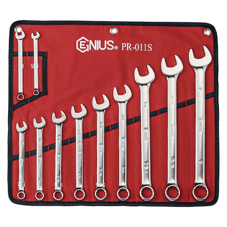Genius Tools 11 Piece SAE Cmbination Wrench Set PR-011S