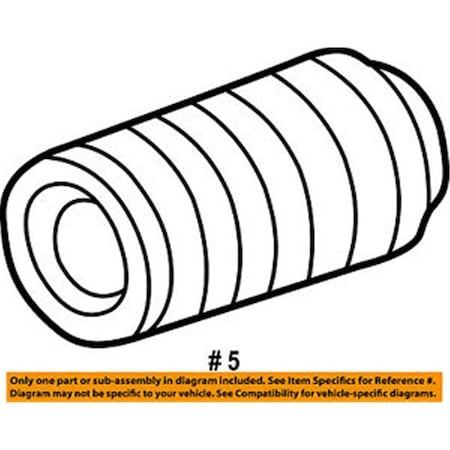 Gm Performance Parts 25168081 OEM Engine-Air Cleaner Filter Element G71-25168081