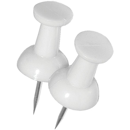 Hillman Push Pin White 122641
