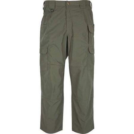 5.11 Tactical Pants, 3XL, Olive Green, 35% Cotton, 65% Polyester 74273ABR-190-46-Unhem