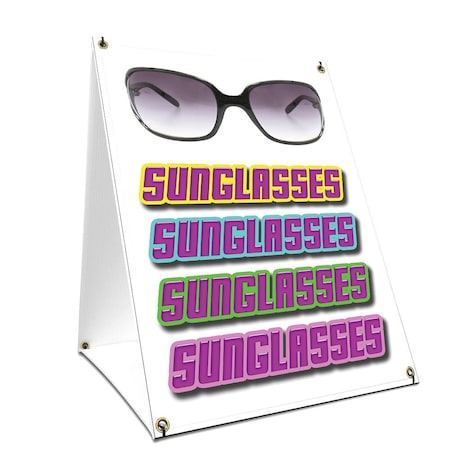 Signmission Sunglasses, 36 Inch x 24 Inch A-frame Yard Sign, Plastic Sign SBC-2436-Sunglasses