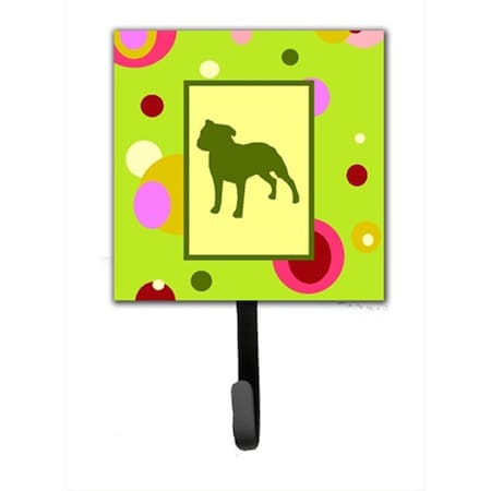 Carolines Treasures 4.25 x 6 in. Staffie Leash Or Key Hook CK1060SH4