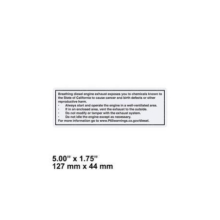 Genie REPLACEMENT DECAL, D.E.F. PROP 65 1280820