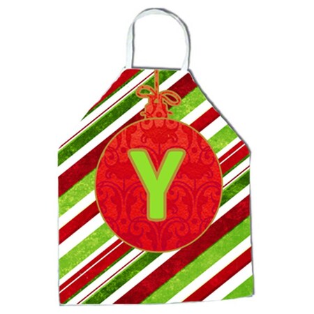 Carolines Treasures Christmas Oranment Holiday Initial Letter Y Apron CJ1039-YAPRON