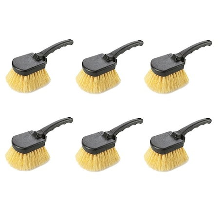 Harper 8 in. Handle Scrubbing Gong Brush, Stiff Bristle, 6-Pack 10000-07775