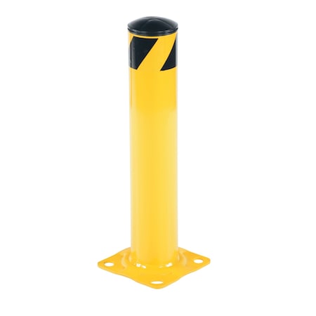 Vestil Steel Pipe Safety Bollard, 24 x 4-1/2" BOL-24-4.5
