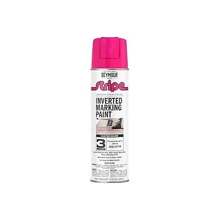 Seymour Midwest Stripe 3-Series Inverted Ground Marking Paint, Florescent Pink net 15oz. 20379-1