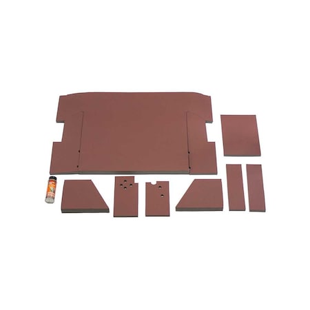 K&M Mfg Lower Cab Kit for International Harvester 86 Series Tractors Burgundy Vinyl 4132