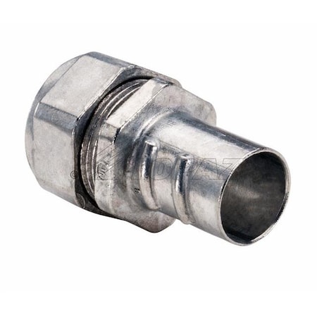 Topaz 131 EMT to Flex Combination Coupling, Die Cast Zinc, 1/2 - 1/2" 131TZ