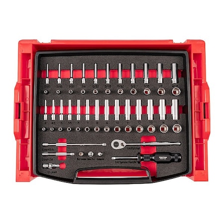 Tekton Socket Set, Steel, 58 Pieces OLB94304