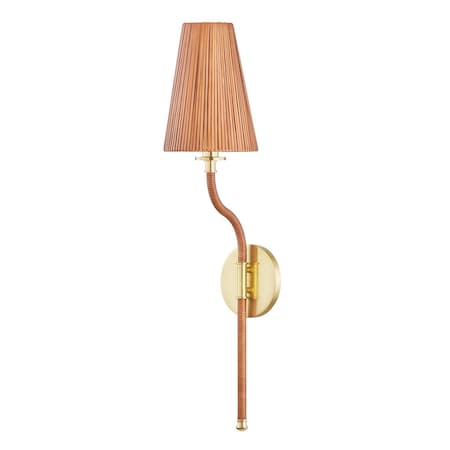 Hudson Valley Lighting Atwood 1 Light Wall Sconce in Aged Brass Finish 1625-AGB