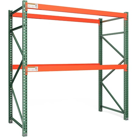 Global Industrial Bolted Teardrop Pallet Rack Starter, 108"W x 42"D x 96"H, 6420 lbs Shelf Cap 412356