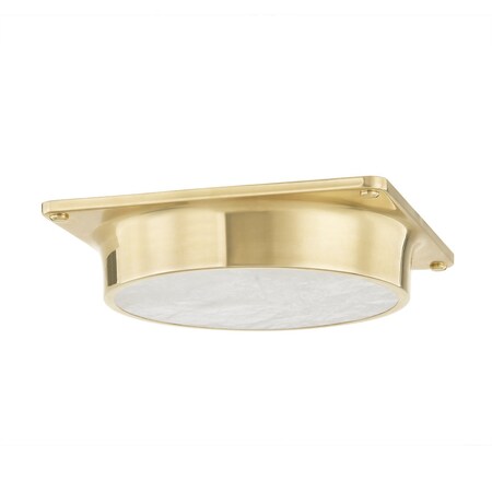 Hudson Valley Lighting Greenwich 1 Light Flush Mount 11.75 In. Aged Brass 8301-AGB