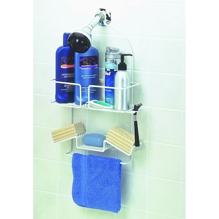 Closetmaid 342600 Shower Caddy, Steel, 13 in OAW, 1914 in OAH, 412 in OAD 3426