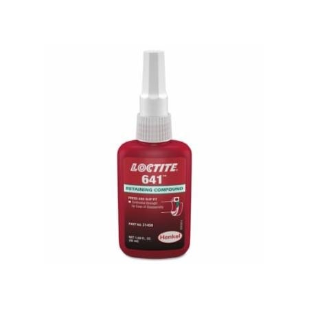 Loctite 641 Retaining Compound, Controlled Strength, 50 mL Bottle, Yellow, 1,700 psi 442-231121