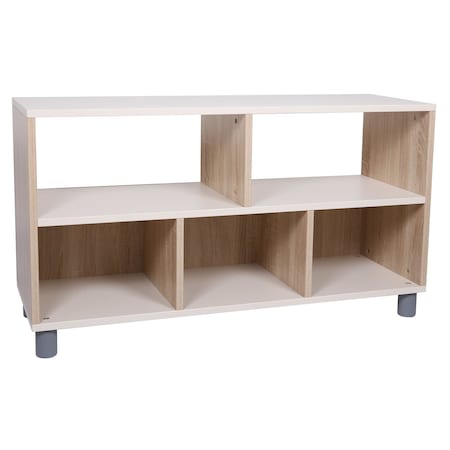 Beleduc By Playwell Palermo 41inx14in 5-Compartment Shelf - Half-Open, Dual/Single Access, 32.6inH, Ages 3+ 846031