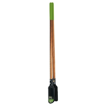 Ames Post Hole Digger with Ruler, 6-1/2 in W Blade, Hardwood Handle, Cushion-Grip Handle 2701600