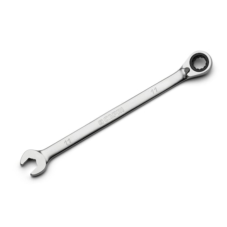 Capri Tools 11 mm 120-Tooth Ultra-Smooth Reversible Ratcheting Combination Wrench, XL Long Series, Metric, 12Point CP15811