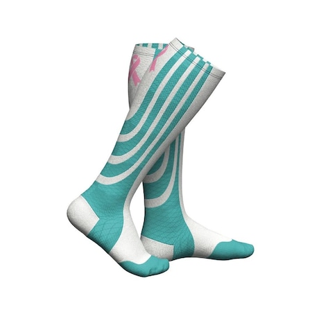 Sankom Light Active Crompression Socks, Breast Cancer Awareness, Full Calf 2 SANKOM-Light-BreastCancer2