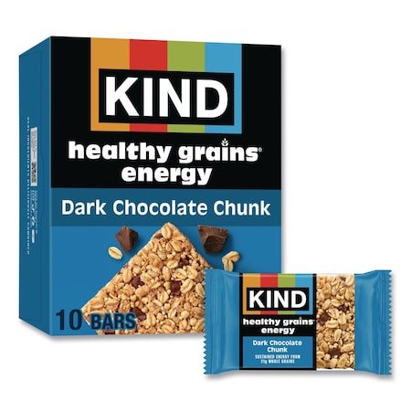 Kind Healthy Grains Energy Dark Chocolate Chunk Bars, 1.4 oz Bar, 10PK 67074