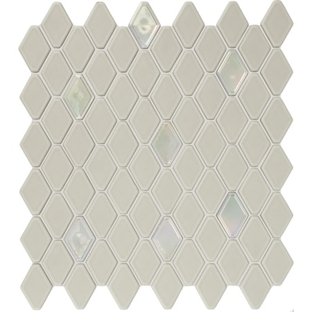 Daltile Starcastle 1.5'' Elongated Hexagon Glass Wall Mosaic, 15PK SC76ELHEXMSMT