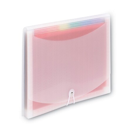 Smead ColorVue Expanding File, 13 Sections, Cord/Hook Closure, 1/6-Cut Tabs, Letter Size, Assorted Colors 70723