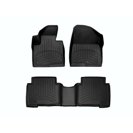 Weathertech Black, Front and Rear FloorLiner HP 44440-1-3IM