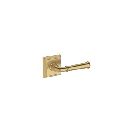 Baldwin Residential Door Levers Privacy Right Hand Lifetime Satin Brass PVDUNCHR044